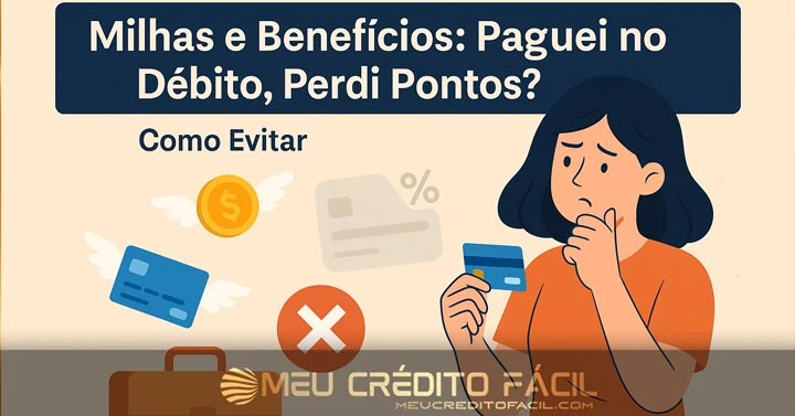Milhas e Benefícios: Paguei no Débito, Perdi Pontos? Como Evitar